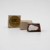 Fresh chocolate coconut cube