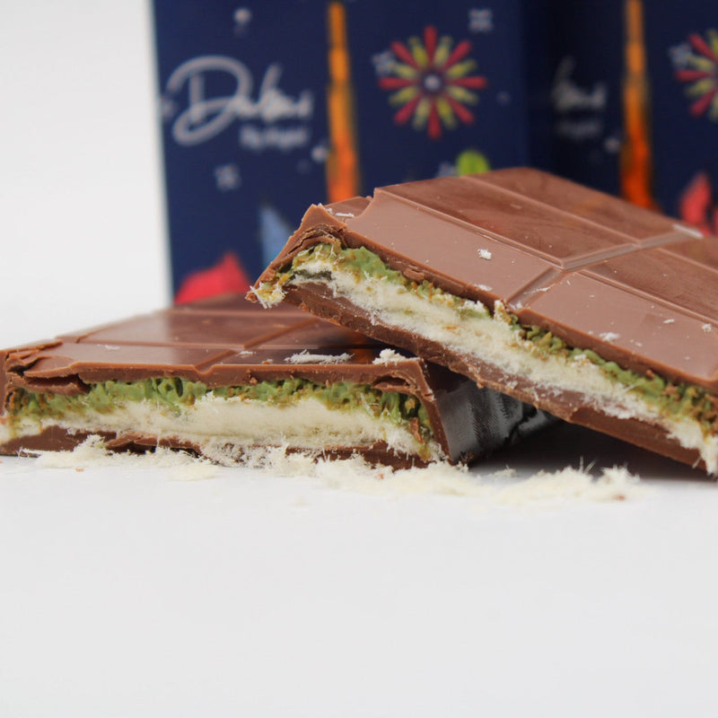 Cotton Candy and Kunafa Chocolate Bar