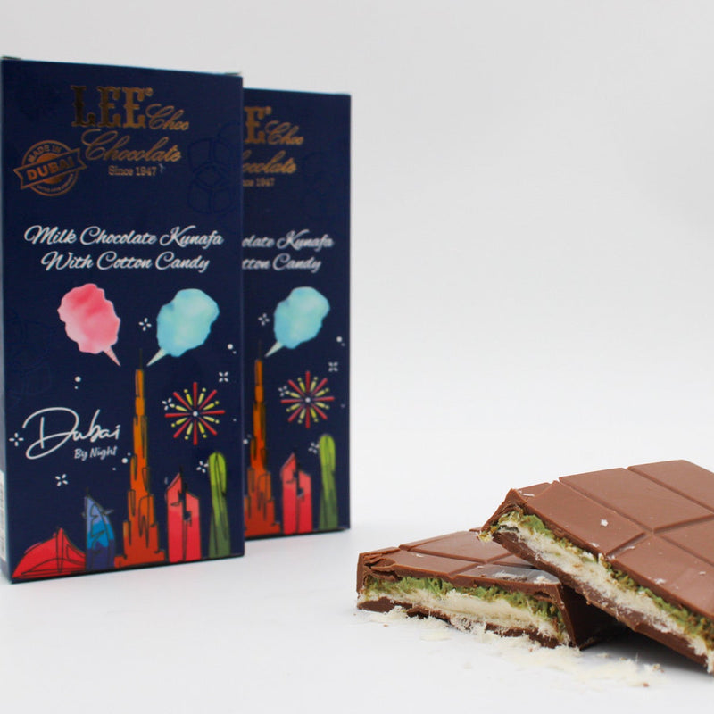 Cotton Candy and Kunafa Chocolate Bar